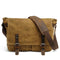 Uriel Vintage Messenger Bag - Classic Buckle Style Khaki One Size