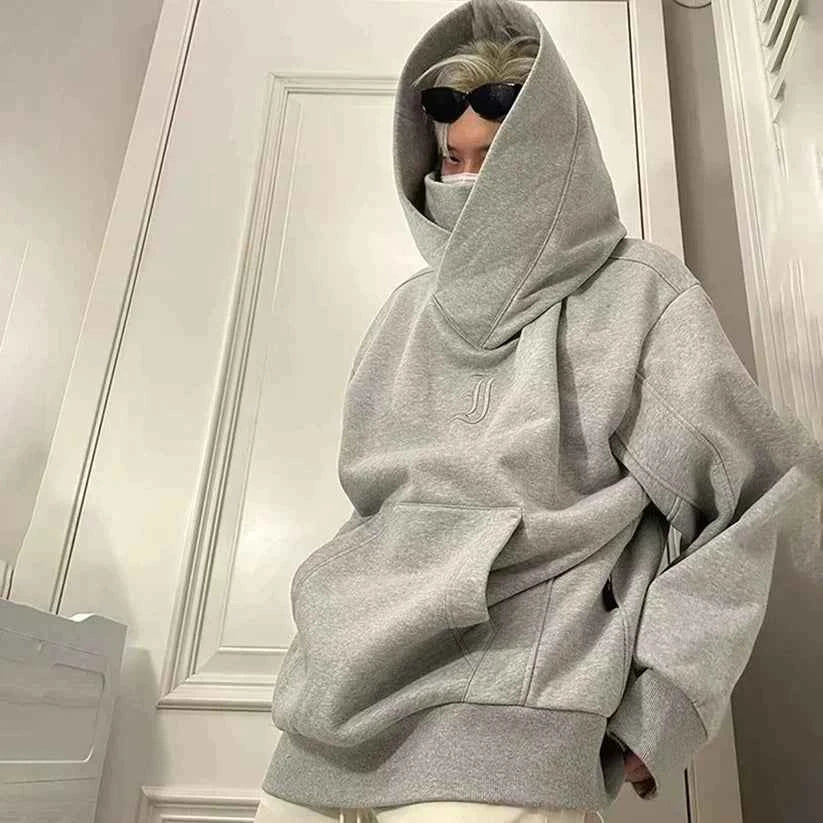Uffe Double Neckline Ninja Hoodie - Stylish and Versatile Comfort