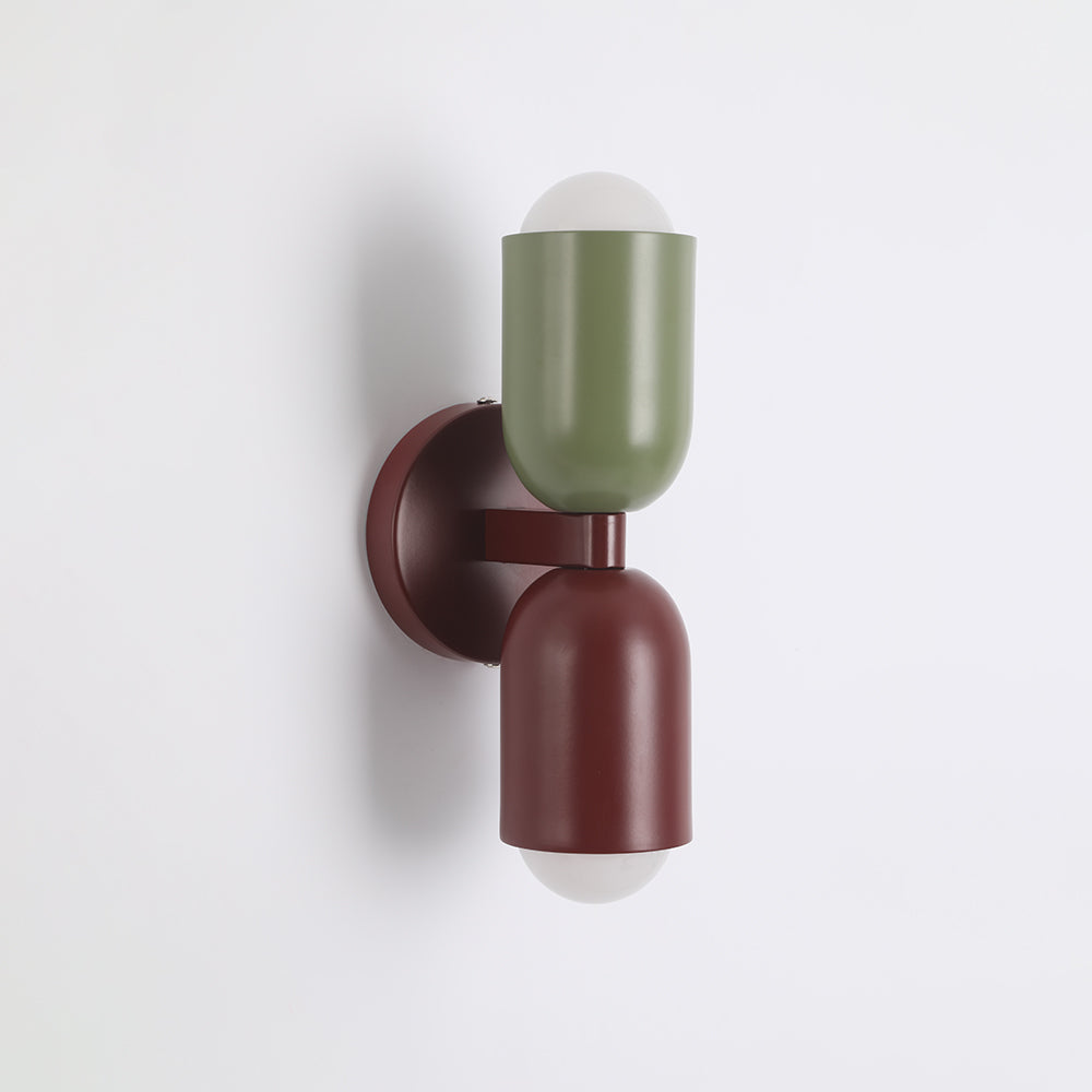 Danish-Style Brilliant Wall Light Red+Green