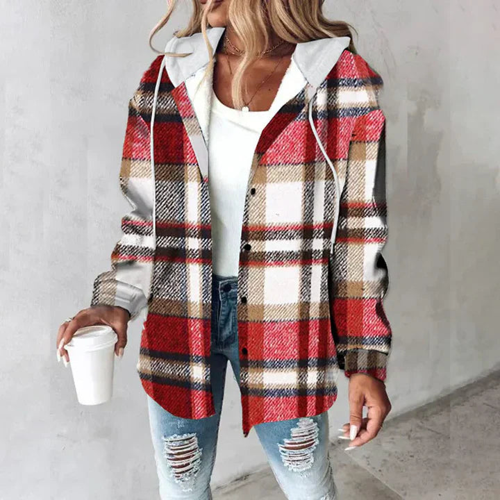 Victoria | Soft Warm Jacket for Perfect Autumn Days Red