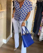 Miley - Printed Casual Blouse