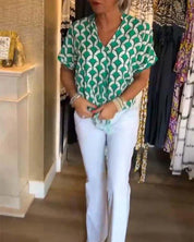 Miley - Printed Casual Blouse