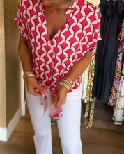 Miley - Printed Casual Blouse
