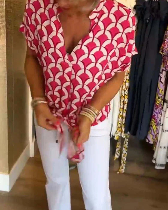 Miley - Printed Casual Blouse