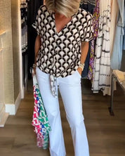 Miley - Printed Casual Blouse
