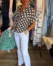 Miley - Printed Casual Blouse