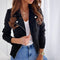 Retro Gitte Biker Jacket Black