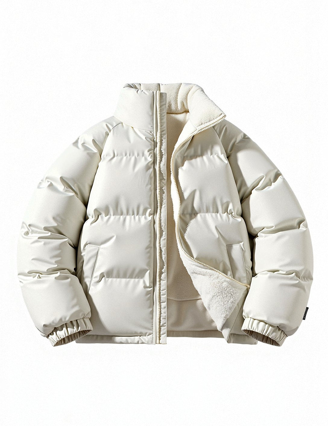 Cyrusteem Cozy Winter Puffer Coat Beige