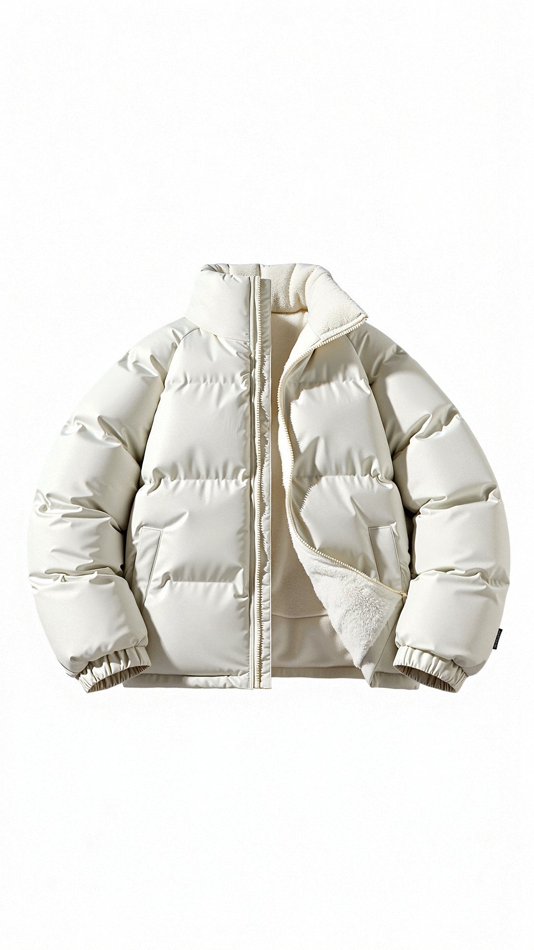 Cyrusteem Cozy Winter Puffer Coat Beige