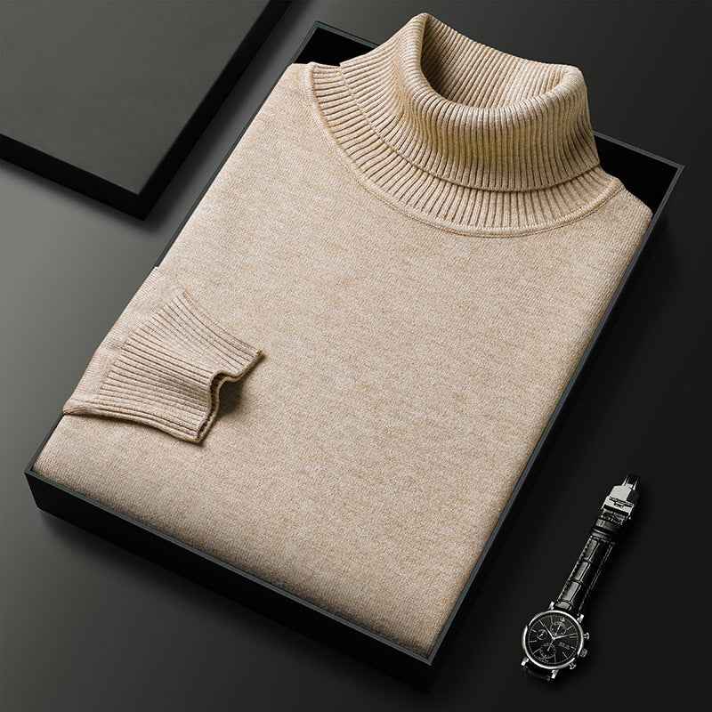 Teodor Warm Turtleneck Jumper Beige